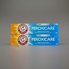 Lot Of 2 Arm & Hammer Peroxicare Anticavity Fluoride Toothpaste 6.0 oz Each 1.08 per gallon