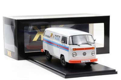 1:18 KK-Scale VW Volkswagen T2b Bus Porsche Martini Racing 1972 silber diecast