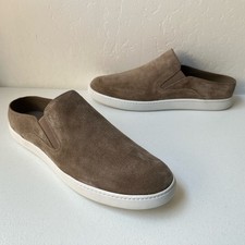 Vince Verell Suede Slip-On Low Back Sneakers Casual Neutral Tan Size 11 NEW