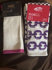 2 Pairs Of Woman / Girls vans Socks Nwt 6.5-10
