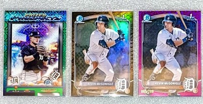 Kevin McGonigle  2025 Fusia Mega/299, Reptilian, Prize Prospects Green Mega /99