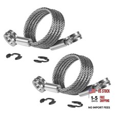 2-Pack Long Side Hood Stay Control Cable for Peterbilt