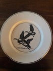 Vintage collectable set of 4 Silver rimmed, porcelain plates by R E Bishop — photo 2