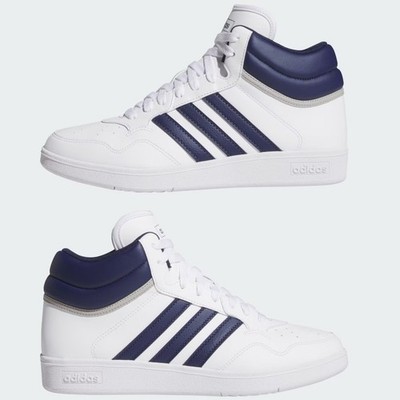Adidas Hoops 4.0 Mid Shoes Mens Size 12 White Navy Blue Basketball Casual JQ9995 Amazon.com | adidas Hoops 4.0 Mid Shoes Unisex-Adult Shoes  main image 3