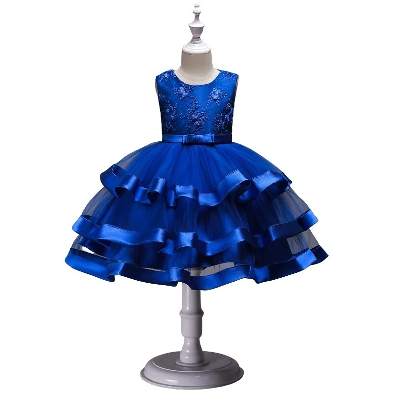 Vestidos azul electrico para niñas sales