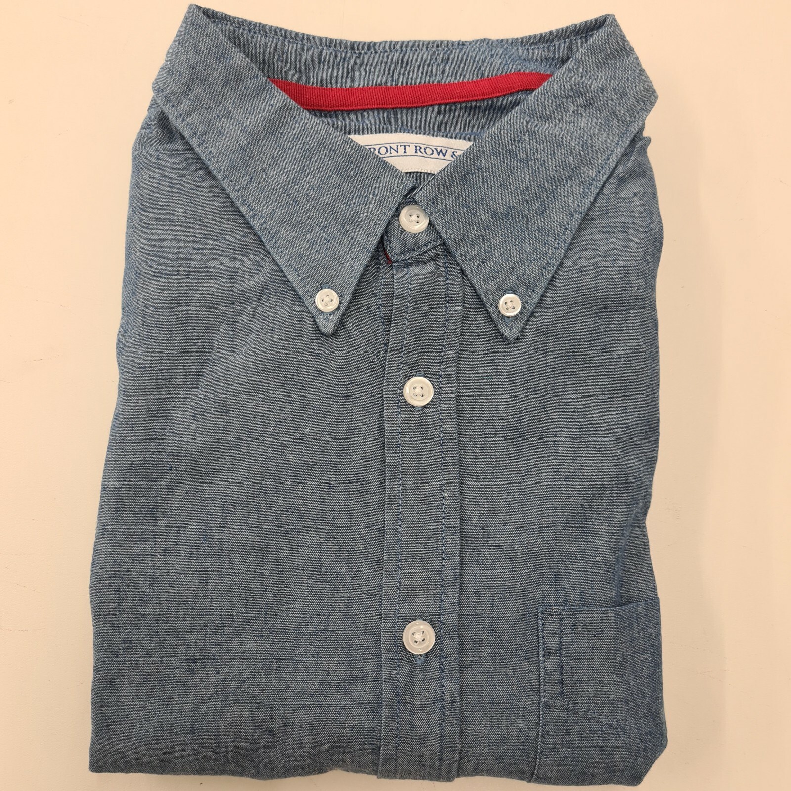 FILA CAMICIA UOMO FRONT ROW & CO BLU MANICA LUNGA *EL27