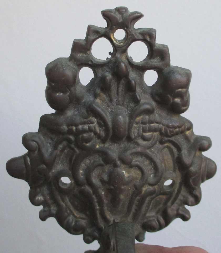 Shopkeeper Store Door Entry Servant Bell? Antique Brass Metal & Chain M-2318 - Image 3 of 4