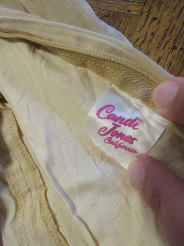 Candi Jones California vintage dress with lace not sized prairie boho off white - Picture 10 of 12