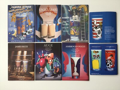 Ritzenhoff Art - 8 verschiedene  Programmhefte/Broschüren  -  Milchgläser -