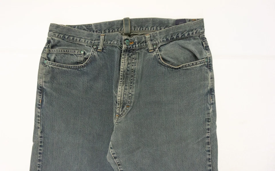 Мужские спортивные джинсы Zegna 38x34 из синей джинсовой ткани прямые повседневные для взрослых - Изображение 2 из 4