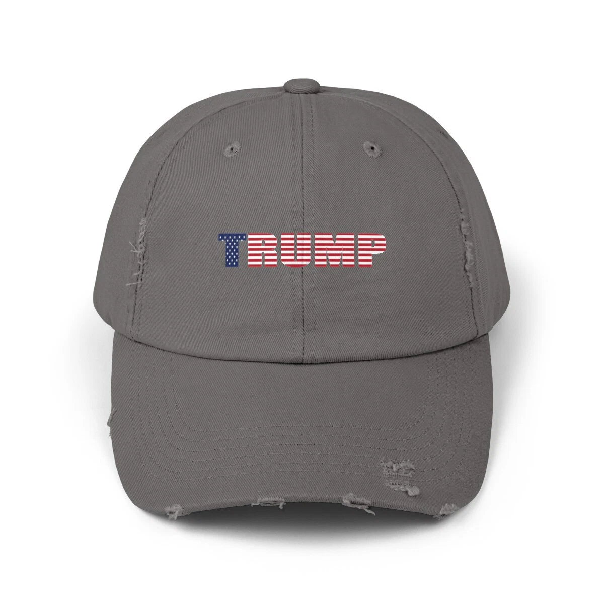 TRUMP Flag Logo President Donald J Trump Unisex Distressed Cap