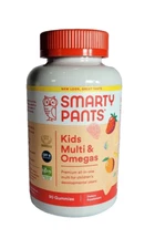90 Count SmartyPants Organic Kids Multivitamin Gummies Probiotics, Omega 1 PACK