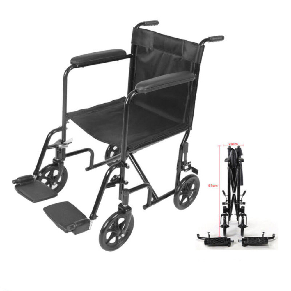 AID Wheelchair Self Propelled Folding Lightweight Transit Travel