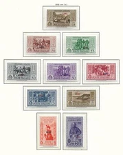 Egean Islands/LERO stamps 1932 MI 88-97 MLH VF