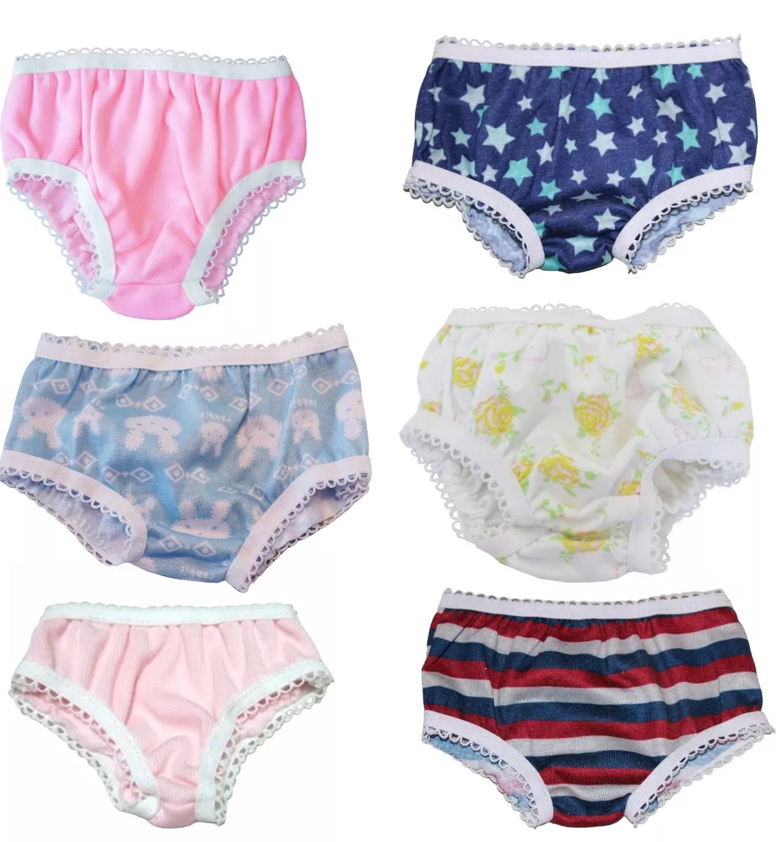 Assorted Panties Underwear fit American Girl Size Doll - You