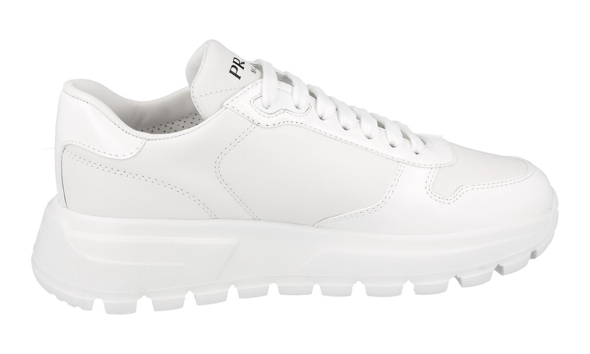 PRADA PRAX 01 SNEAKERS SHOES 1E804M WHITE LEATHER NEW | eBay