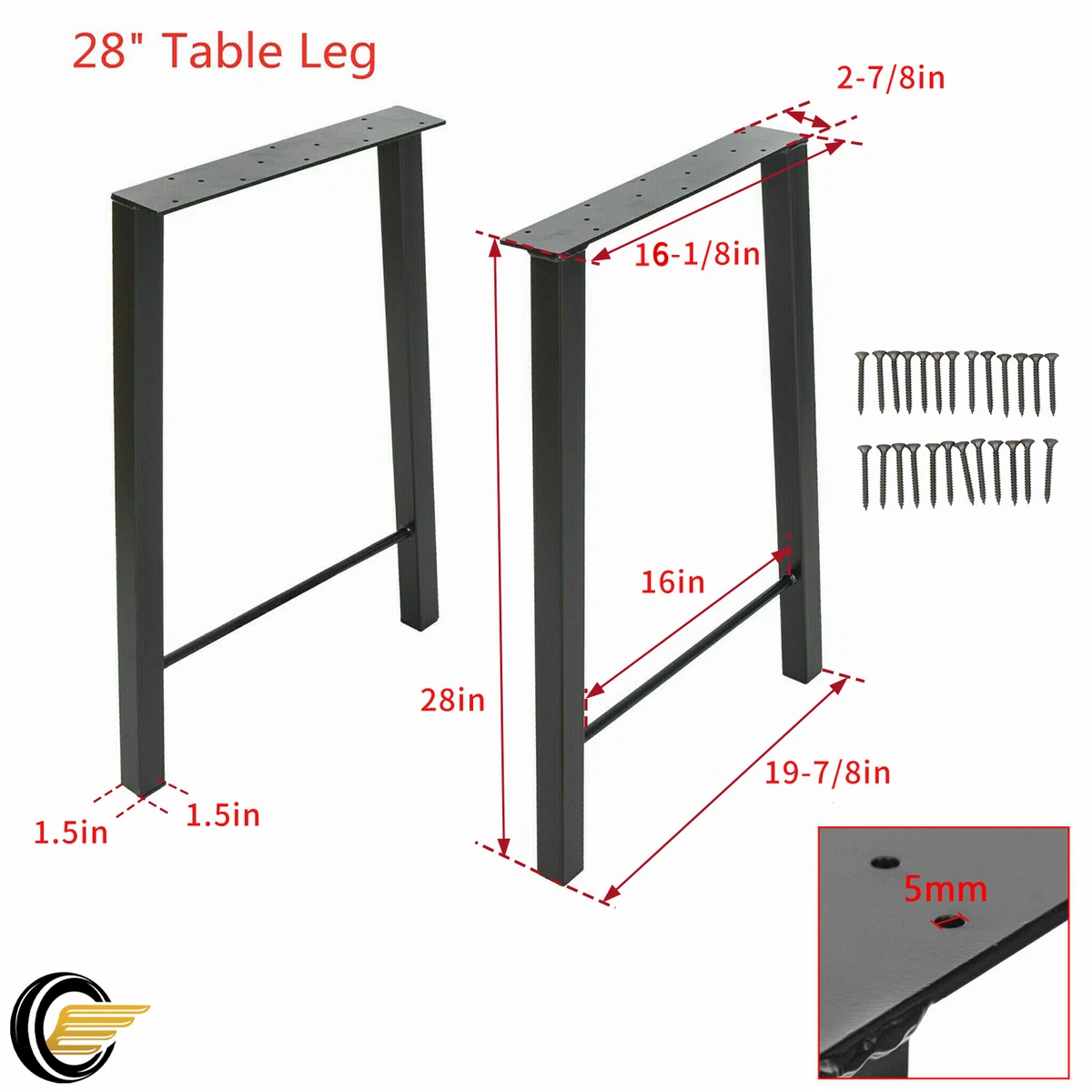 Height of coffee table sales legs