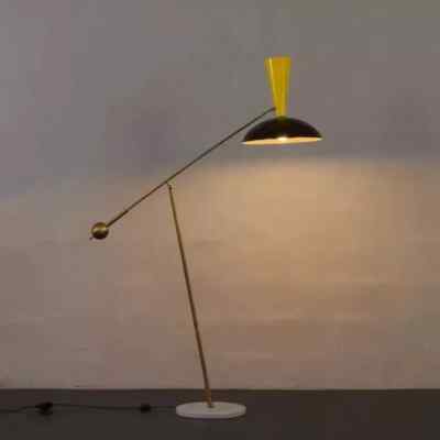 Vintage Mid-Century Modern Floor Lamp Light Fixture Style Adjustable Living Bed