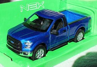 Ford F 150 Regular Cab 2015 Blau 1:24 Welly Modellauto / Die-Cast