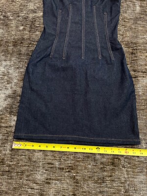 D&G Dolce Gabbana Denim Blue Mini Corset and Lace Dress Size Small | eBay