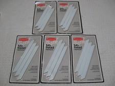 Vintage 90's 1991 Rubbermaid White Stripe Bathtub Tread Appliques Lot of 5 pkgs