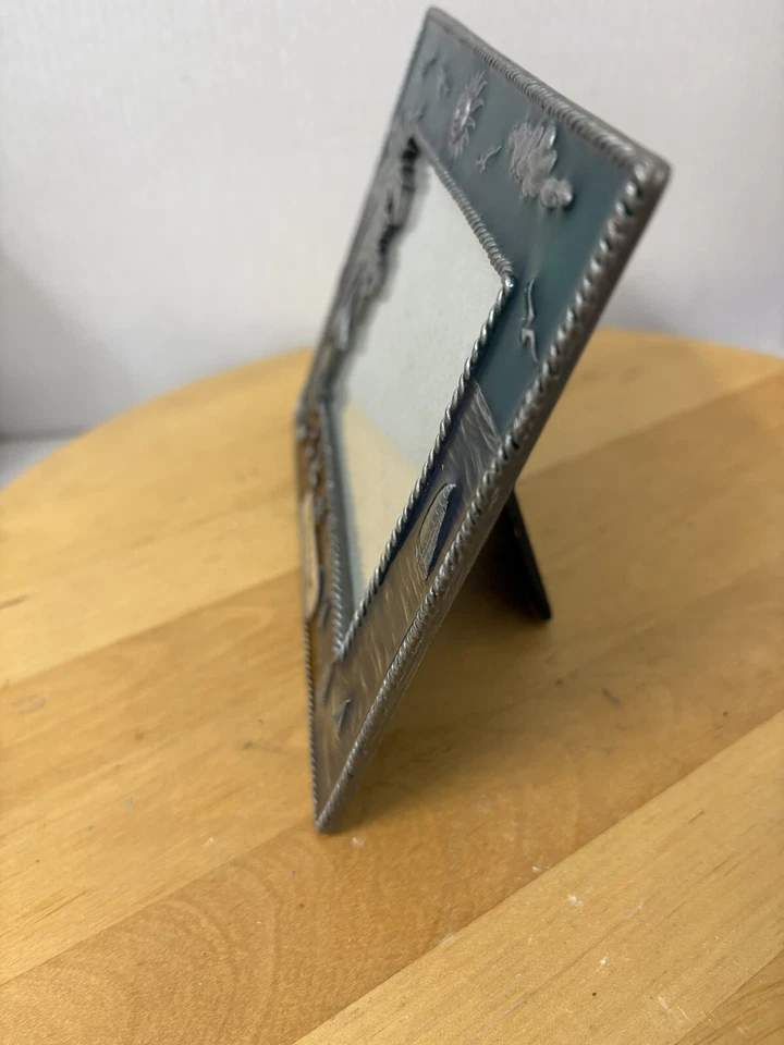 Heavy Quality Pewter & Glass Beach Seaside Holiday Photo Frame 17 x 14cm Overall - Image 4 of 4