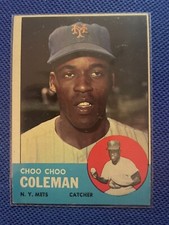 1963  topps # 27 CHOO CHOO COLEMAN