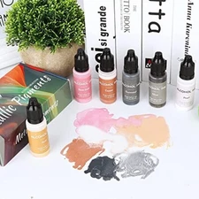 6 Metal Color Alcohol-Based Inks for Epoxy Resin Art-Metallic Alcohol Ink Set