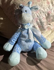 First And Main Jingles Blue Giraffe Baby Plush Rattle