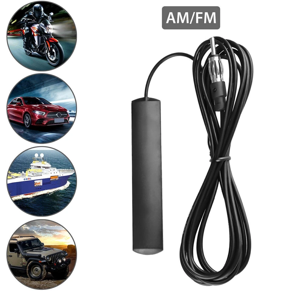 Car Interior Hidden Amplified Antenna Electronic Stereo AM/FM Radio Universal Foto 3 de 4
