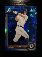 2022 Bowman Chrome Draft Sapphire #BDC-15 - Jace Jung 1st Bowman - Tigers