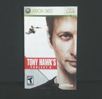 Tony Hawk's Project 8 (Microsoft Xbox 360) NO GAME Manual ONLY