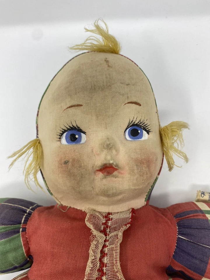 Muñeca de peluche vintage Honey Lou Gund bebé rara Foto 2 de 4