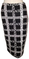Versace Logo Monogram Logomania Stretchy Dress 40 Tube Skirt Size fits Most