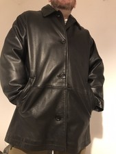 Black Leather Jacket Size 14