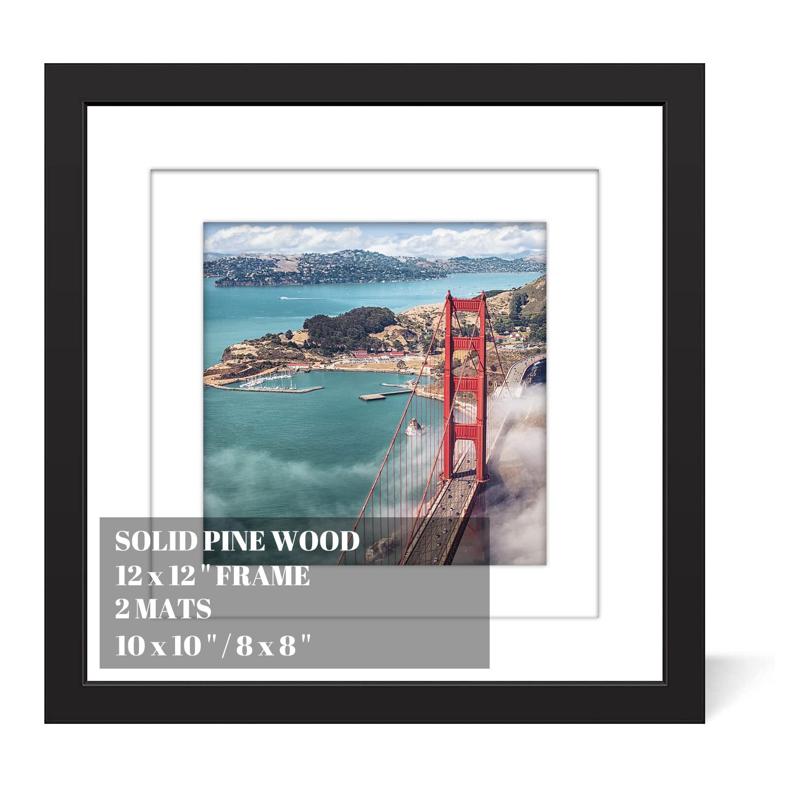 12x12 Wood Picture Frames for Wall Hanging or Tabletop,Diamond Painting Frame...