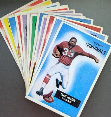 1955 Bowman Football Cards FROM SCANS Lower/mid grade 10¢ shipping after 1st one