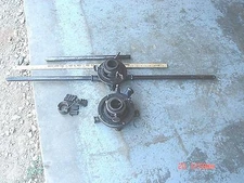 2 Vintage Toledo Beaver Pipe Threading Dies Vanadium Set of Tools