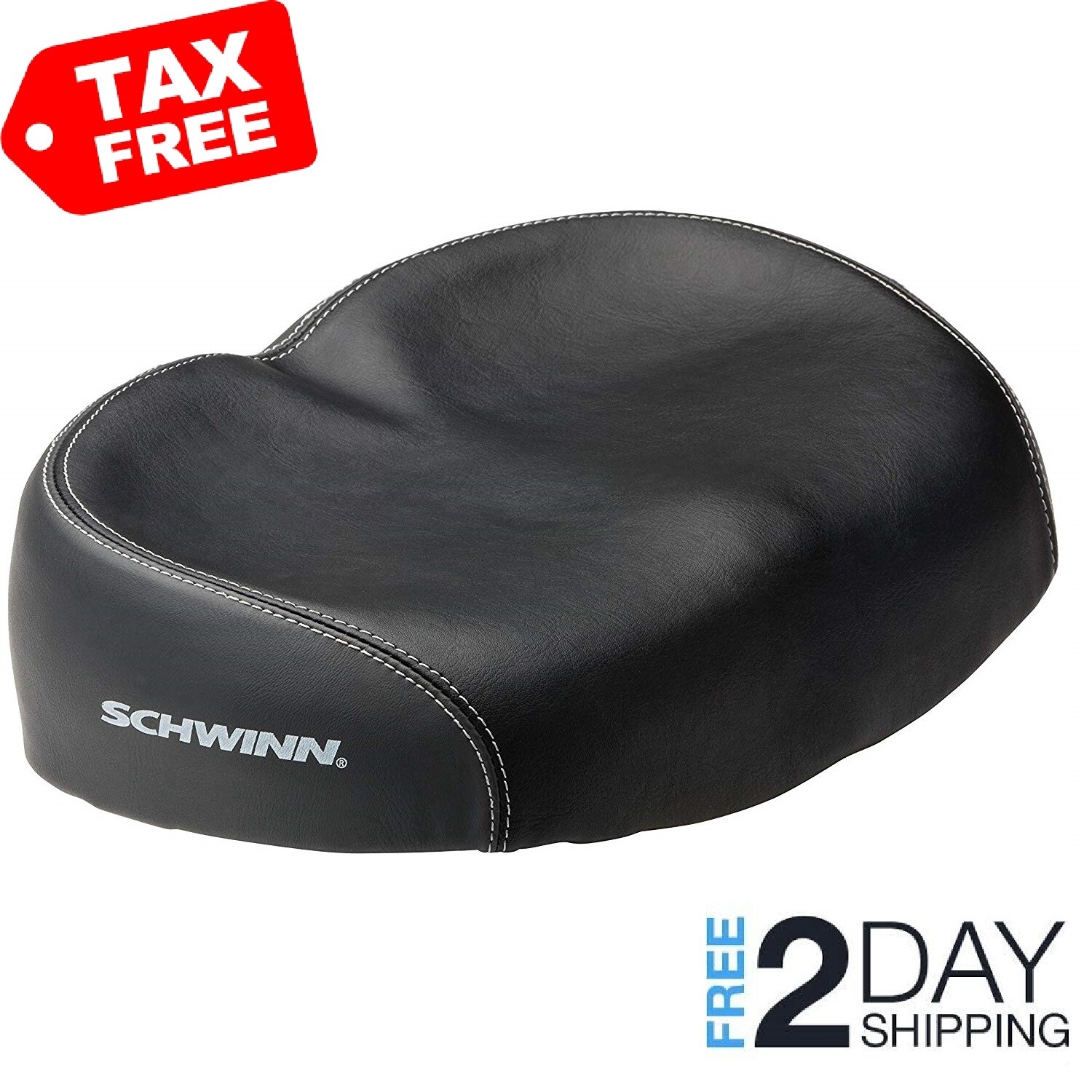 new schwinn comfortable ergonomic soft wide large no pressure bicycle bike seat