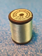 Vintage GUDEBROD'S Fishing Rod Winding Silk Thread 50 Yd Spools Light BLUE