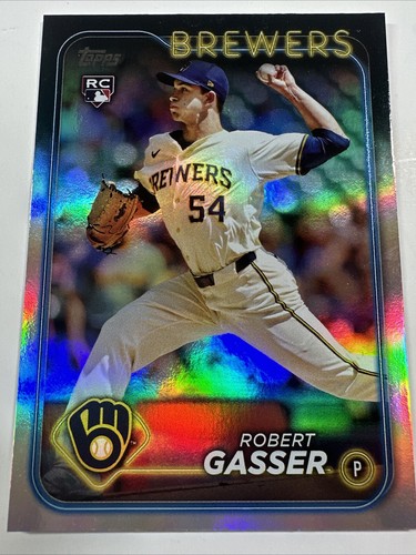 2024 Topps Update #US119 ROBERT GASSER Rainbow Foil Rookie RC Brewers