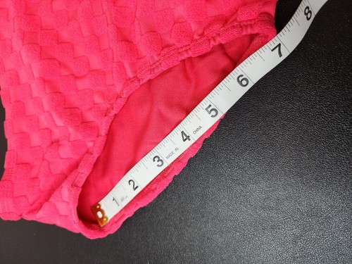 Girls Kids Pink Textured Bikini Swim Bottom Size Medium (8) Art Class - Picture 4 of 9