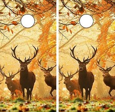 C111 Deer Cornhole Board Wrap LAMINATED Wraps Decals Vinyl Sticker