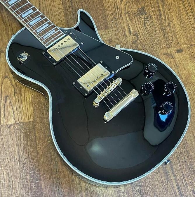 GrassRoots G-LP-55C Les Paul Custom Electric Guitar BK Used | eBay