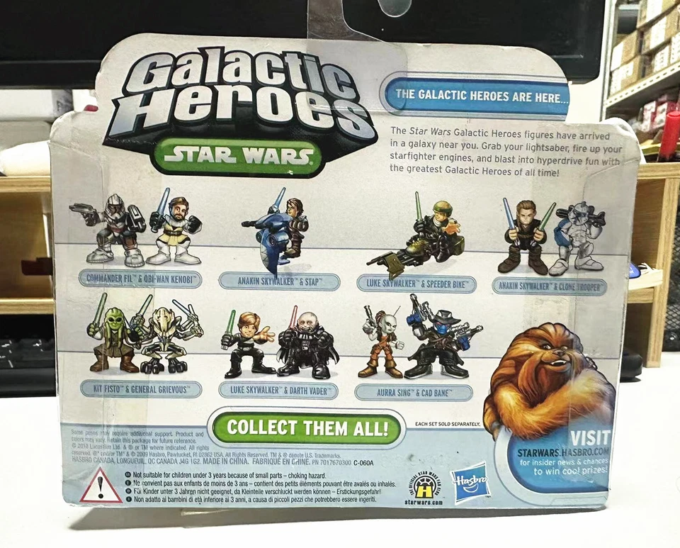 Star Wars Galactic Heroes Ahsoka Anakin Skywalker Toy Figure Set 2009 - Image 2 of 3