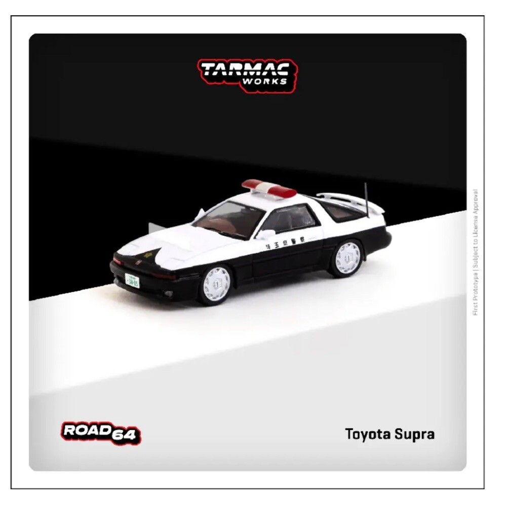 Tarmac Works ROAD64 Japan Police Car Toyota Supra 1:64 Diecast Car