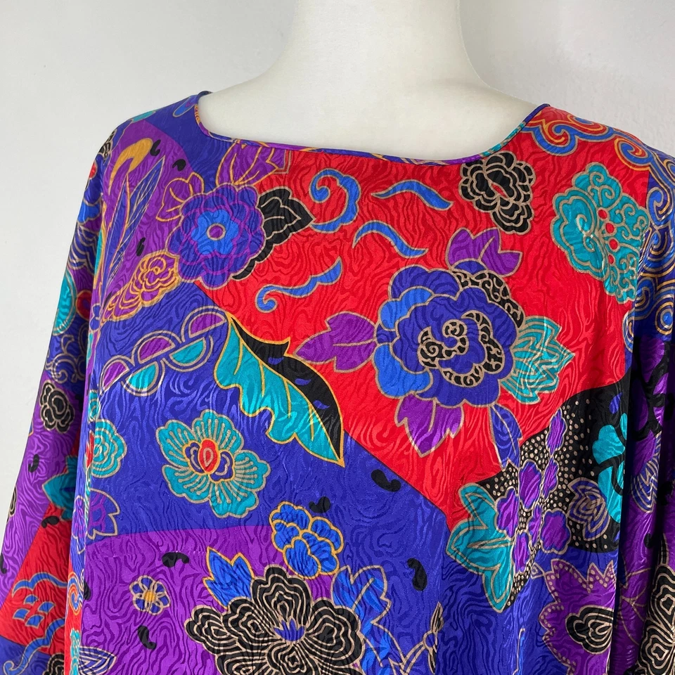 Maxi Mumu Floral David Brown Bullocks De Colección Talla Única Longitud Pequeña Colorido Foto 2 de 4