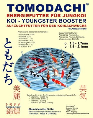 Koifutter Aufzuchtfutter Tosai Energiefutter Koi Wachstumsfutter Jungkoi 2kg