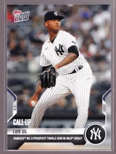 Luis Gil Yankees Prospect Twirls Gem in Debut 2021 Topps Now 1st Card #609 RC