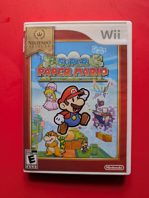Nintendo Wii Super Paper Mario Game - Selects Edition Complete With Manual Disc